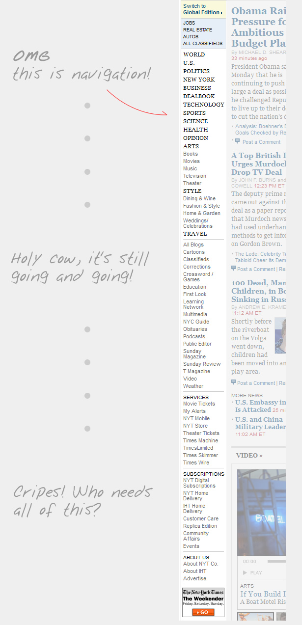 bad main navigation