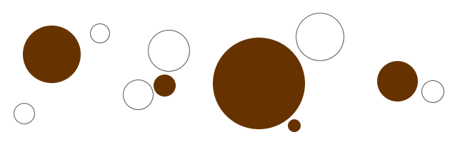 similar by color or contrast