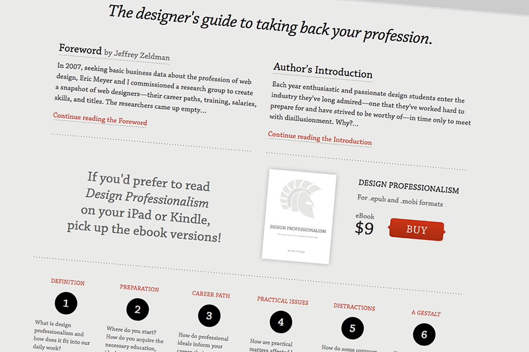 My book, Design Professionalism