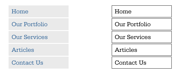 examples of effective and ineffective navigation structure